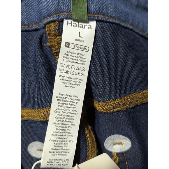 Halara Bootcut Jeans Womens Large Petite Blue Flex Denim Stretch Pockets Casual - Picture 7 of 11